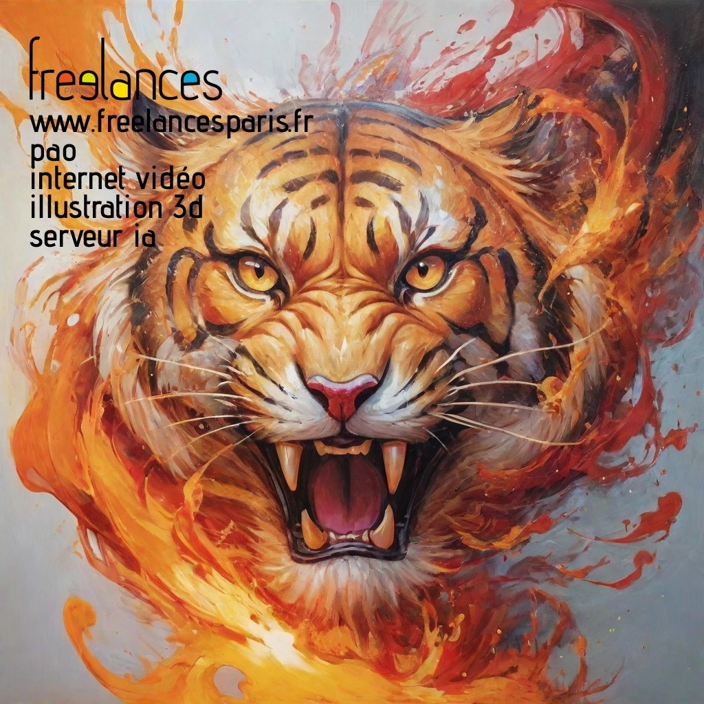 Pao mise en page internet vidéo illustration 3d serveur IA générative AI freelance paris studio de création magazines lu7o5l30